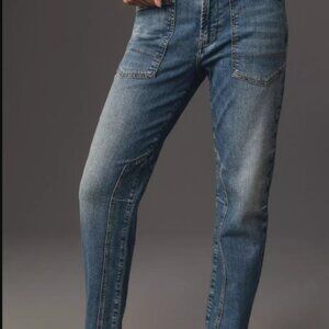 The Wanderer Mid-Rise Relaxed-Leg Jeans by Pilcro from Anthropologie